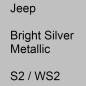 Preview: Jeep, Bright Silver Metallic, S2 / WS2.